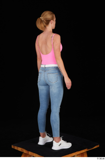 Vinna Reed casual pink bodysuit standing whole body 0006.jpg